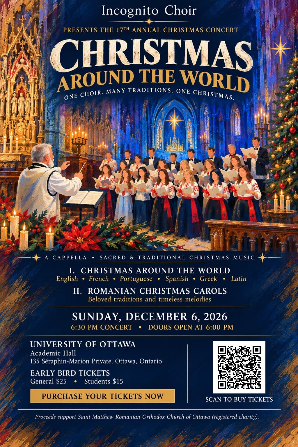 Incognito Choir Christmas Concert poster